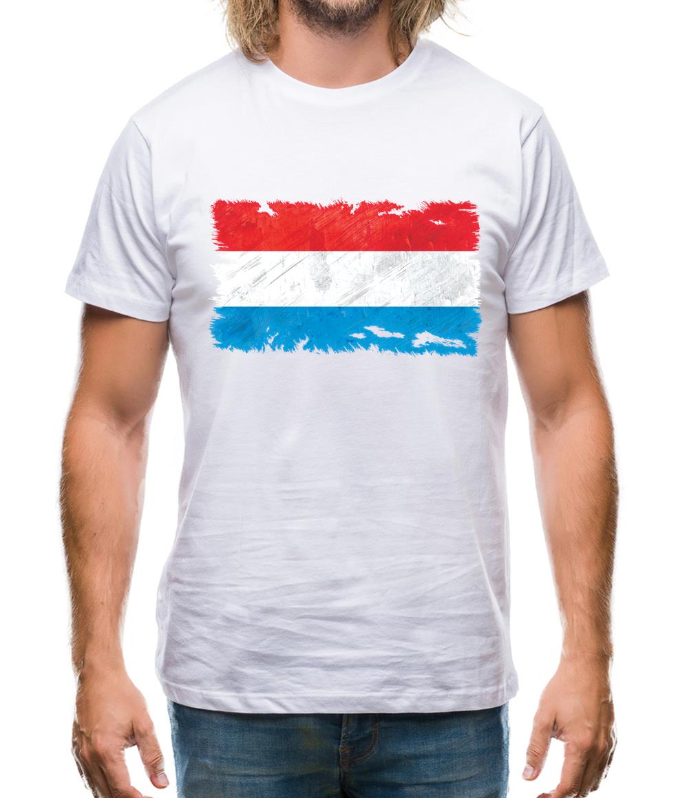 Luxembourg Grunge Style Flag Mens T-Shirt Luxembourg Grunge Style Flag Mens T-Shirt