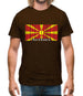 Macedonia Barcode Style Flag Mens T-Shirt Macedonia Barcode Style Flag Mens T-Shirt