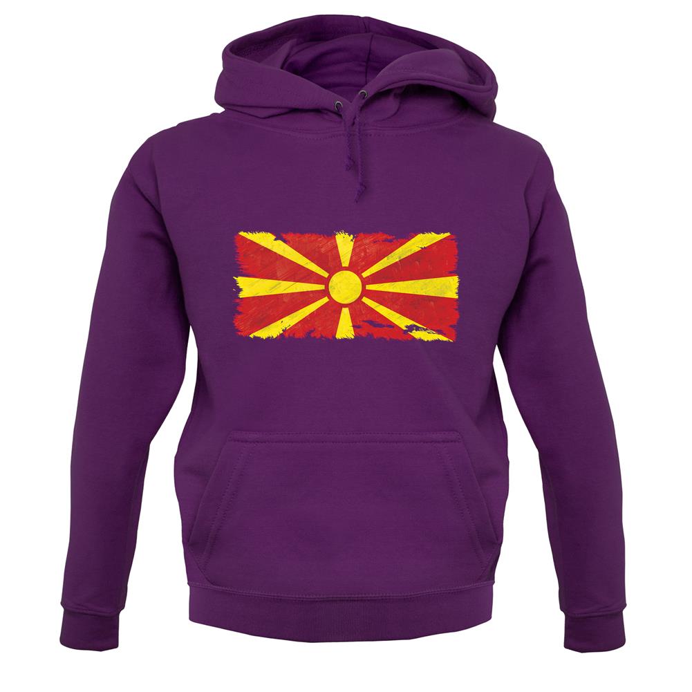 Macedonia Grunge Style Flag unisex hoodie Macedonia Grunge Style Flag unisex hoodie