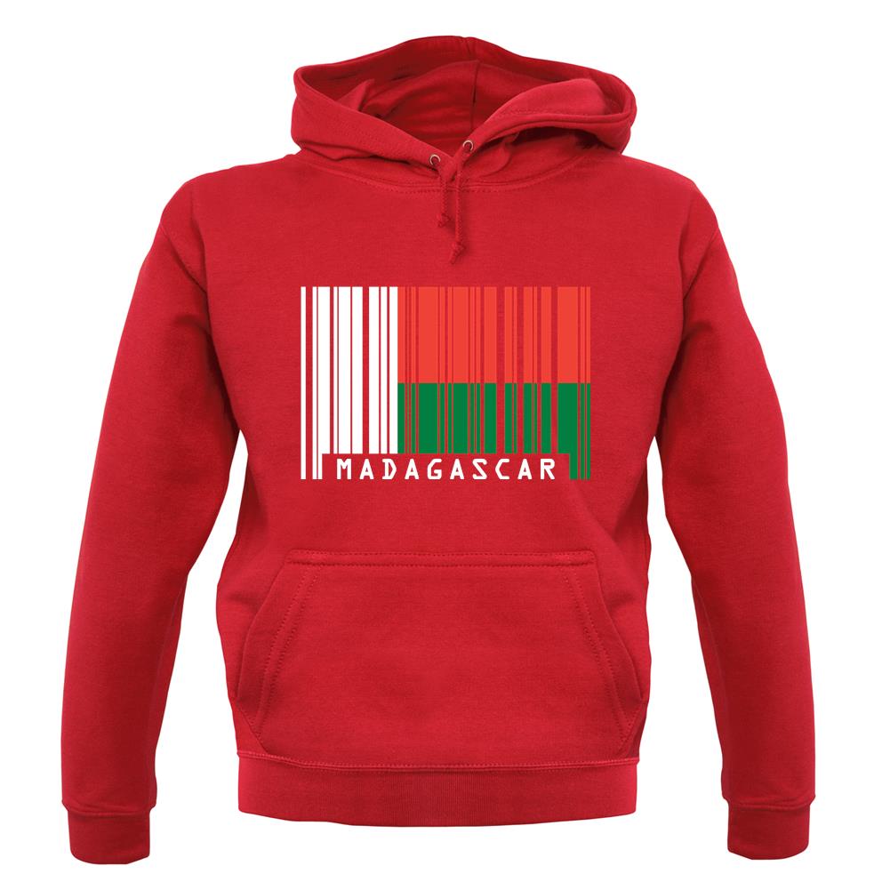 Madagascar Barcode Style Flag unisex hoodie Madagascar Barcode Style Flag unisex hoodie