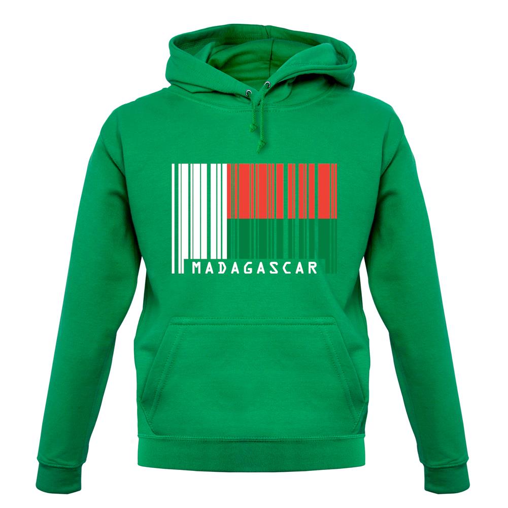 Madagascar Barcode Style Flag unisex hoodie Madagascar Barcode Style Flag unisex hoodie