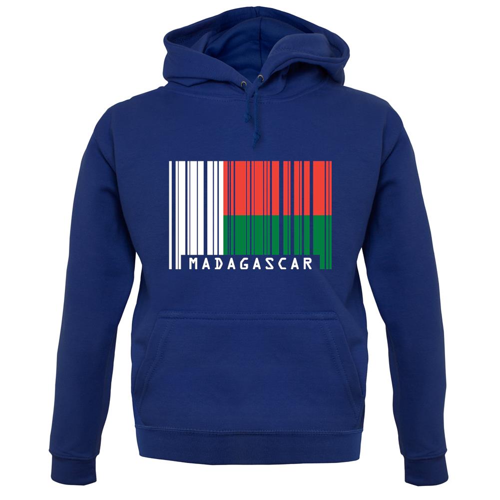 Madagascar Barcode Style Flag unisex hoodie Madagascar Barcode Style Flag unisex hoodie