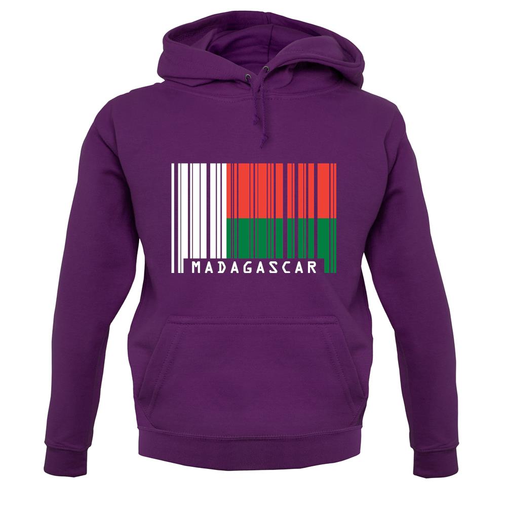 Madagascar Barcode Style Flag unisex hoodie Madagascar Barcode Style Flag unisex hoodie