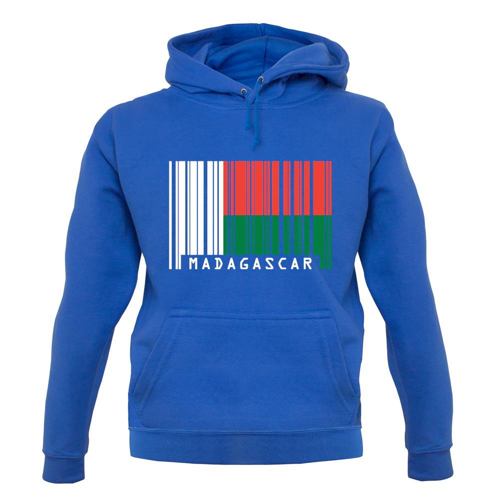 Madagascar Barcode Style Flag unisex hoodie Madagascar Barcode Style Flag unisex hoodie