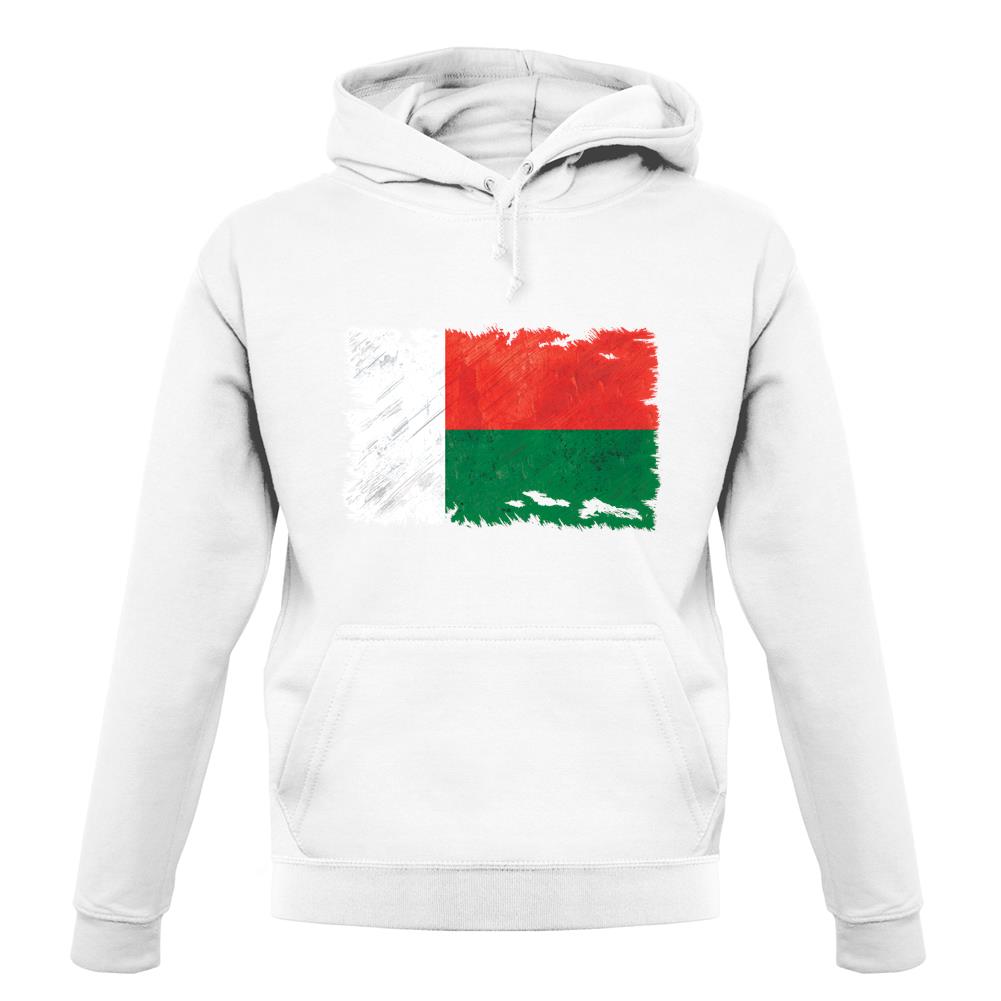 Madagascar Grunge Style Flag unisex hoodie Madagascar Grunge Style Flag unisex hoodie