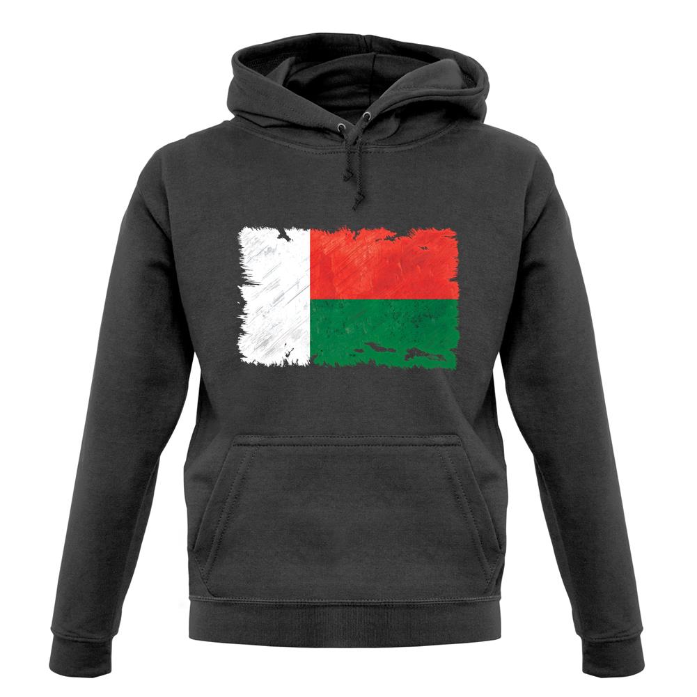 Madagascar Grunge Style Flag unisex hoodie Madagascar Grunge Style Flag unisex hoodie
