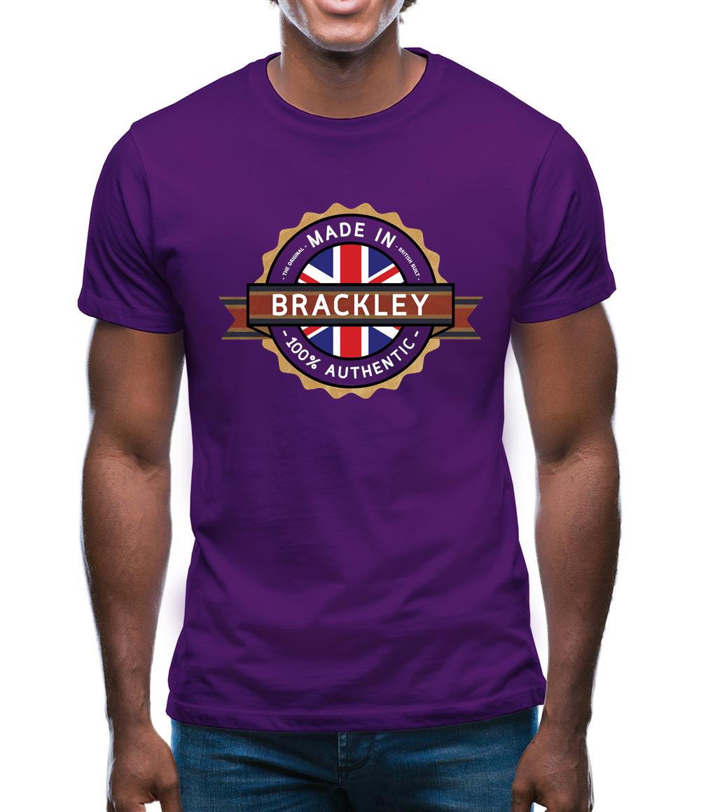 Made In Brackley 100% Authentic Mens T-Shirt Made In Brackley 100% Authentic Mens T-Shirt