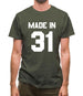 Made In '31 Mens T-Shirt Made In '31 Mens T-Shirt