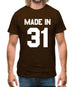 Made In '31 Mens T-Shirt Made In '31 Mens T-Shirt