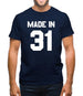 Made In '31 Mens T-Shirt Made In '31 Mens T-Shirt