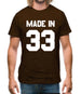 Made In '33 Mens T-Shirt Made In '33 Mens T-Shirt