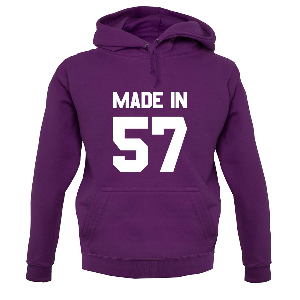 Made In '57 unisex hoodie Made In '57 unisex hoodie