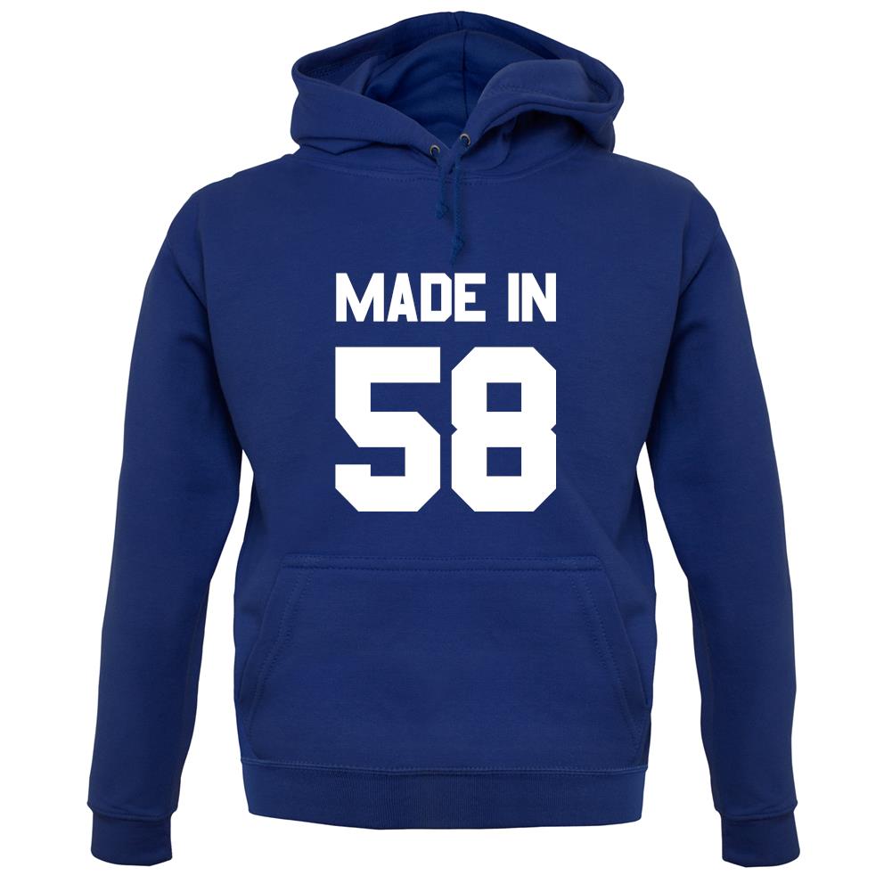 Made In '58 unisex hoodie Made In '58 unisex hoodie