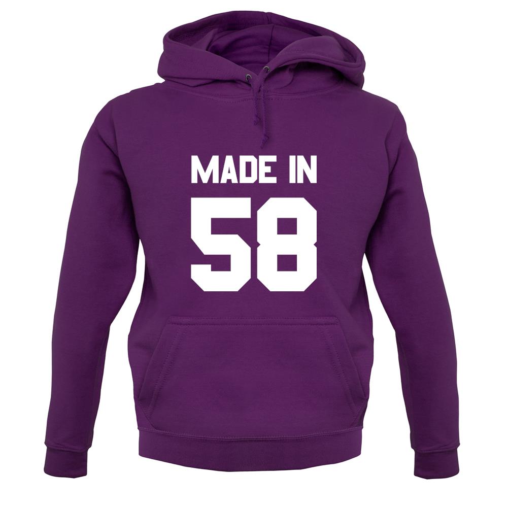 Made In '58 unisex hoodie Made In '58 unisex hoodie