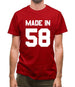 Made In '58 Mens T-Shirt Made In '58 Mens T-Shirt