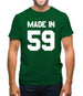 Made In '59 Mens T-Shirt Made In '59 Mens T-Shirt