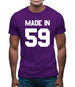 Made In '59 Mens T-Shirt Made In '59 Mens T-Shirt