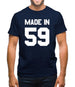 Made In '59 Mens T-Shirt Made In '59 Mens T-Shirt
