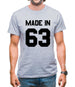 Made In '63 Mens T-Shirt Made In '63 Mens T-Shirt