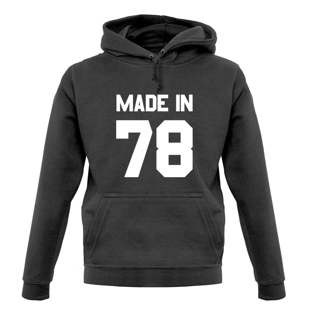 Made In '78 unisex hoodie Made In '78 unisex hoodie