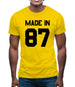 Made In '87 Mens T-Shirt Made In '87 Mens T-Shirt