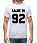 Made In '92 Mens T-Shirt Made In '92 Mens T-Shirt