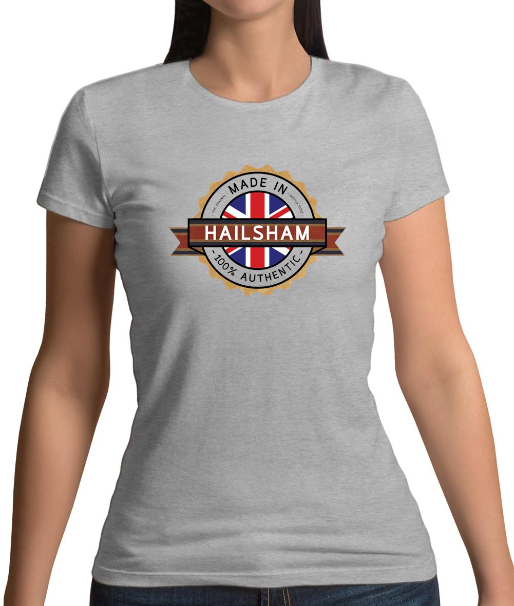 Made In Hailsham 100% Authentic Womens T-Shirt Made In Hailsham 100% Authentic Womens T-Shirt