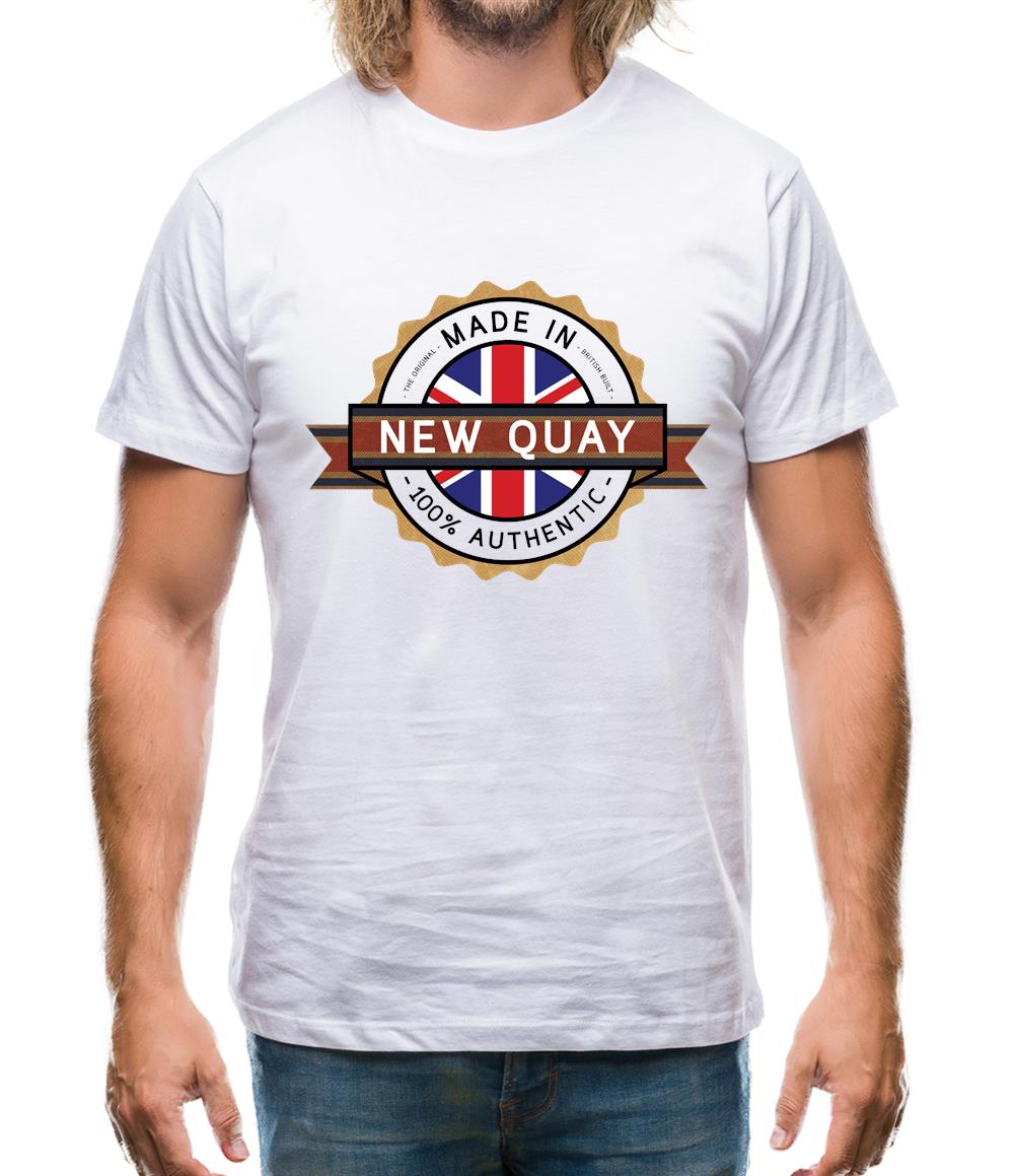 Made In Newquay 100% Authentic Mens T-Shirt Made In Newquay 100% Authentic Mens T-Shirt