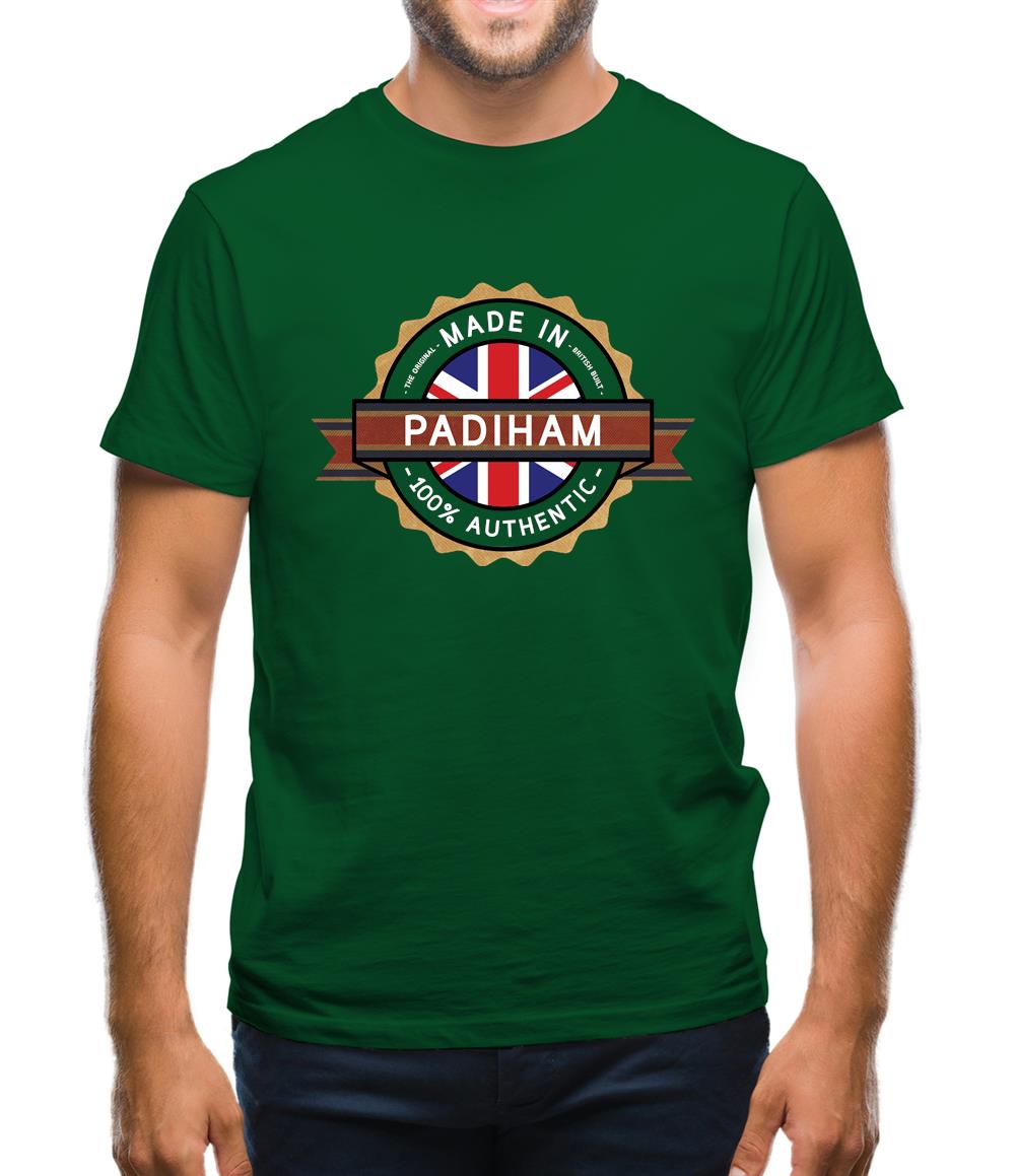 Made In Padiham 100% Authentic Mens T-Shirt Made In Padiham 100% Authentic Mens T-Shirt