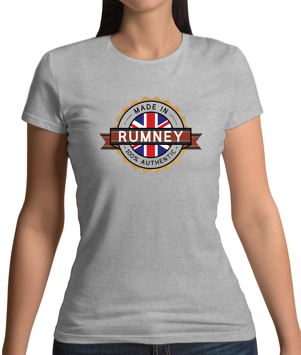 Made In Rumney 100% Authentic Womens T-Shirt Made In Rumney 100% Authentic Womens T-Shirt