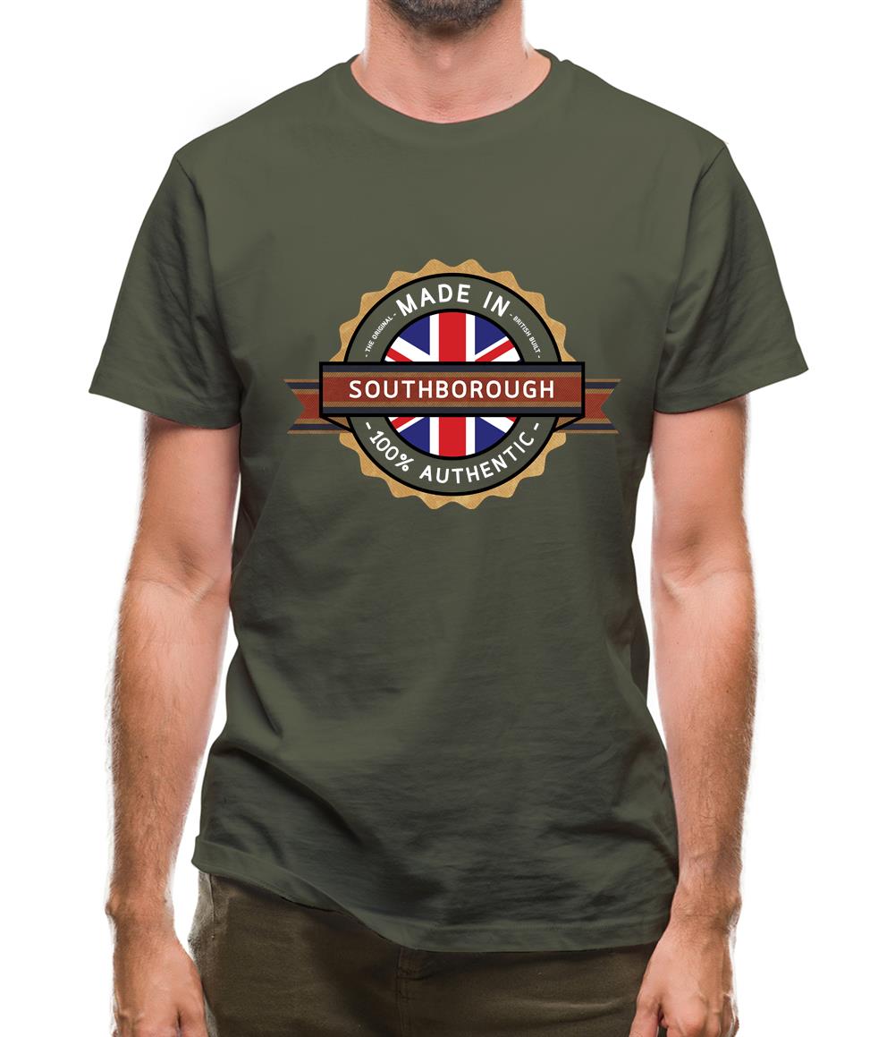 Made In Southborough 100% Authentic Mens T-Shirt Made In Southborough 100% Authentic Mens T-Shirt