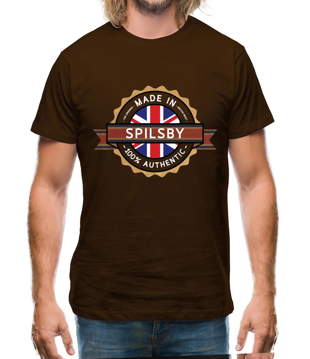 Made In Spilsby 100% Authentic Mens T-Shirt Made In Spilsby 100% Authentic Mens T-Shirt