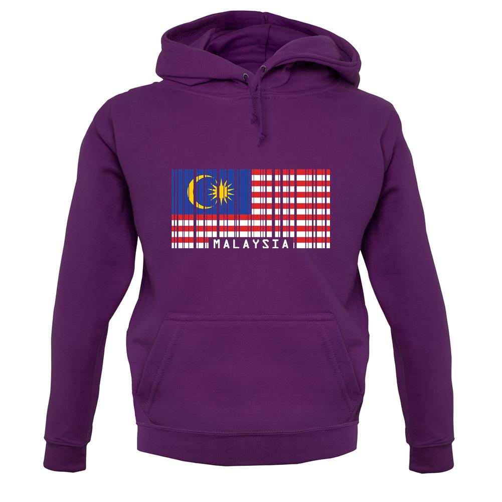 Malaysia Barcode Style Flag unisex hoodie Malaysia Barcode Style Flag unisex hoodie