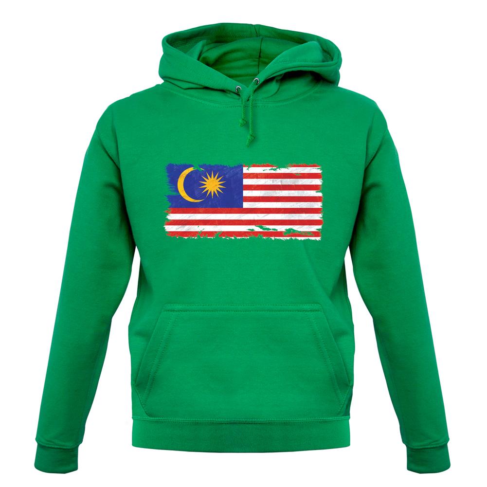 Malaysia Grunge Style Flag unisex hoodie Malaysia Grunge Style Flag unisex hoodie