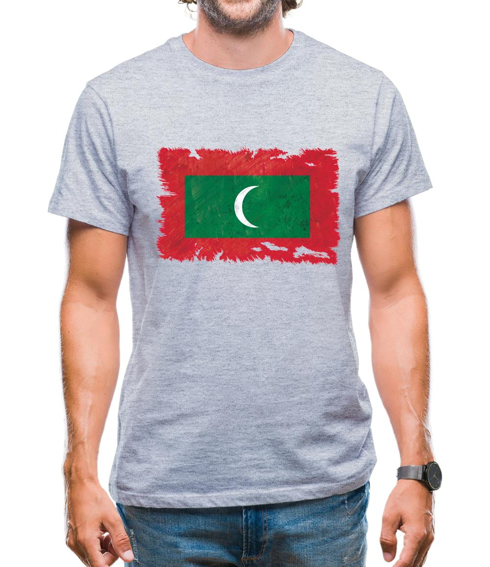 Maldives Grunge Style Flag Mens T-Shirt Maldives Grunge Style Flag Mens T-Shirt