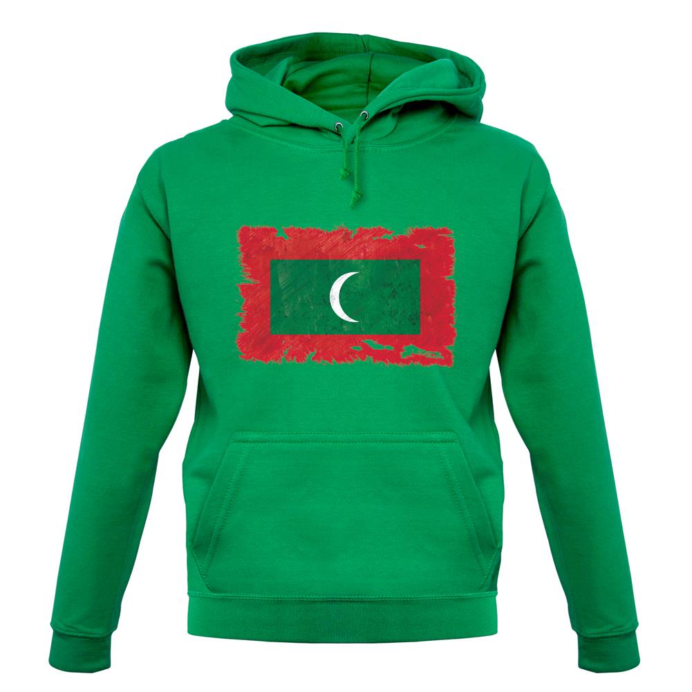 Maldives Grunge Style Flag unisex hoodie Maldives Grunge Style Flag unisex hoodie