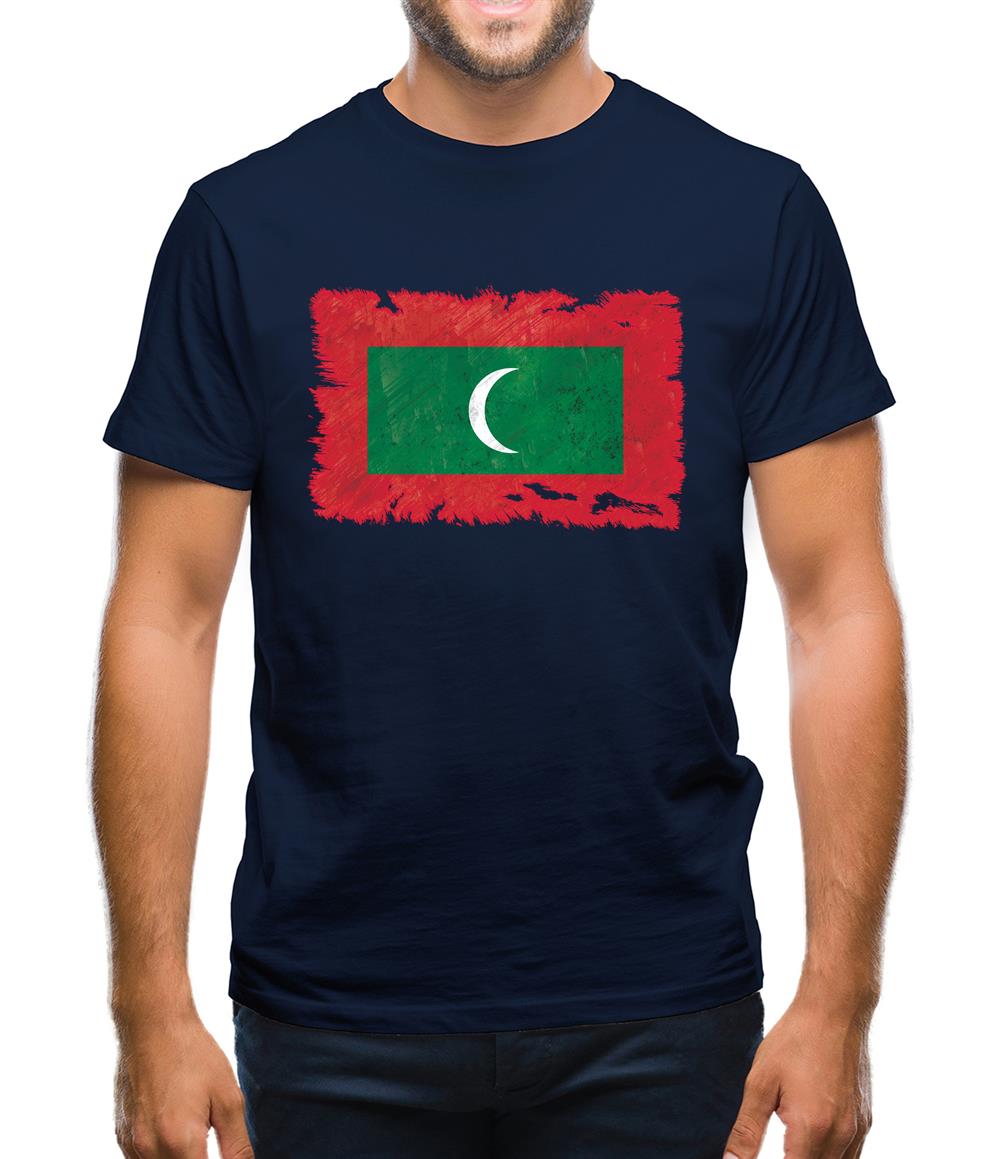 Maldives Grunge Style Flag Mens T-Shirt Maldives Grunge Style Flag Mens T-Shirt