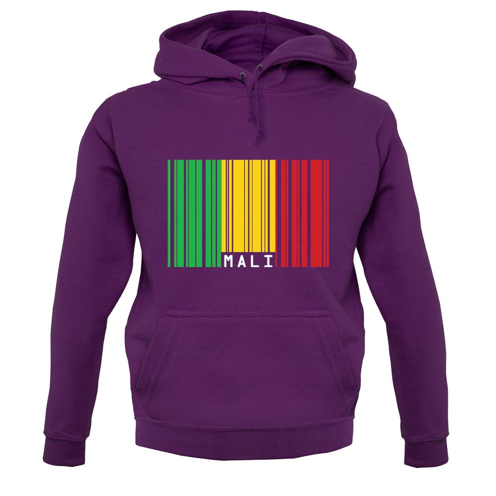 Mali Barcode Style Flag unisex hoodie Mali Barcode Style Flag unisex hoodie