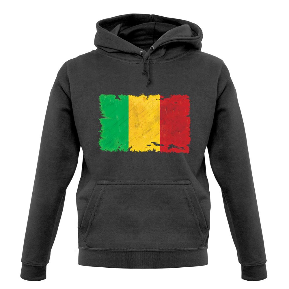 Mali Grunge Style Flag unisex hoodie Mali Grunge Style Flag unisex hoodie