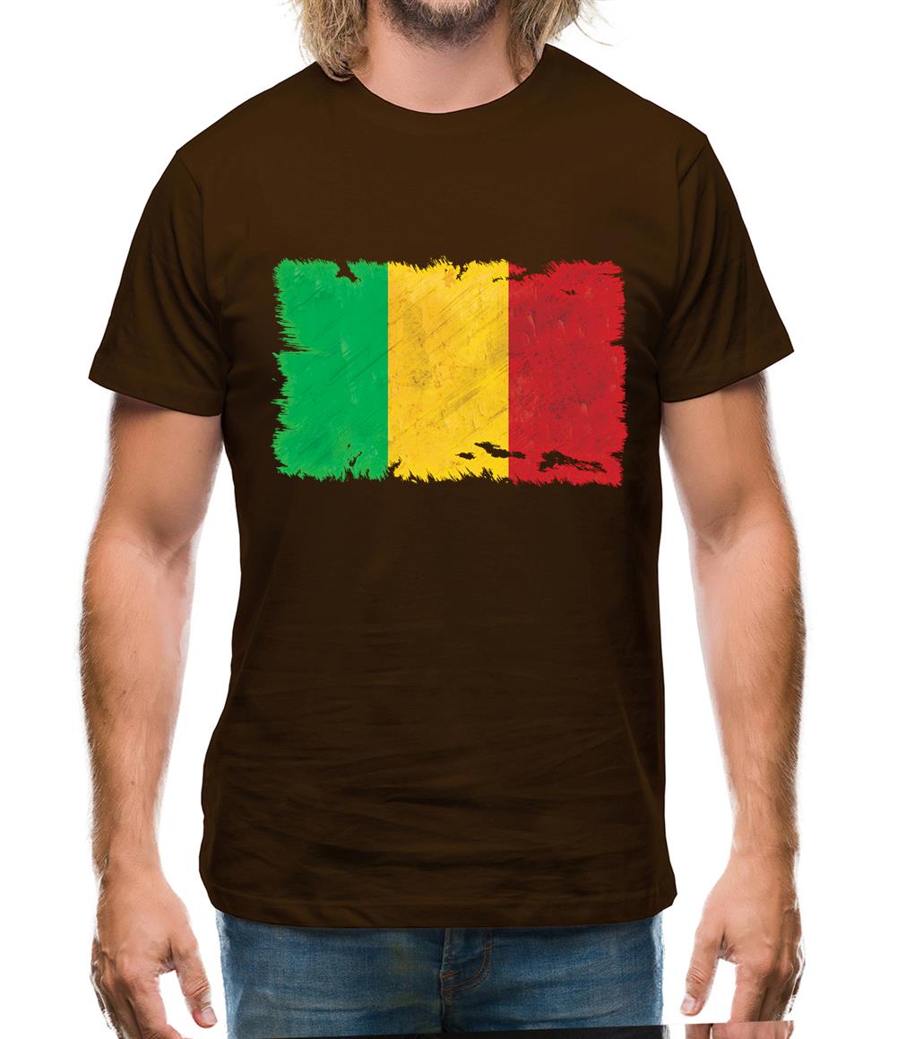 Mali Grunge Style Flag Mens T-Shirt Mali Grunge Style Flag Mens T-Shirt