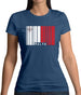 Malta Barcode Style Flag Womens T-Shirt Malta Barcode Style Flag Womens T-Shirt