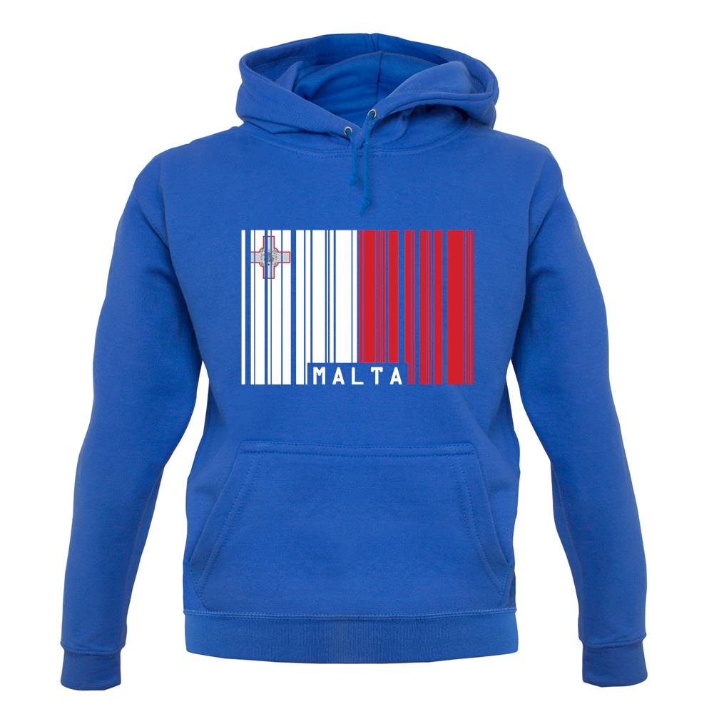 Malta Barcode Style Flag unisex hoodie Malta Barcode Style Flag unisex hoodie