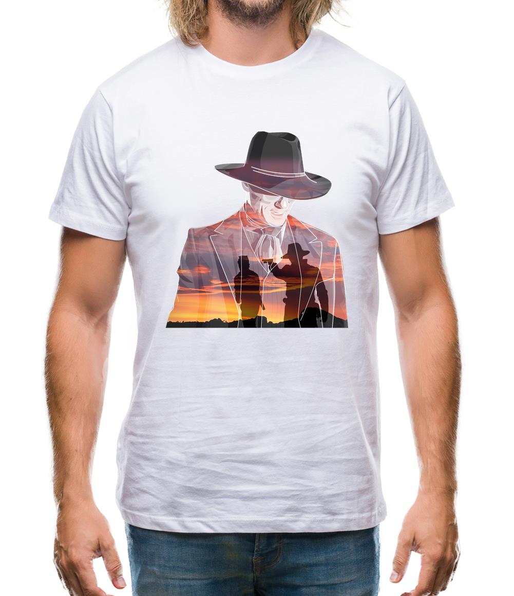 Man in Black Double Exposure Mens T-Shirt Man in Black Double Exposure Mens T-Shirt