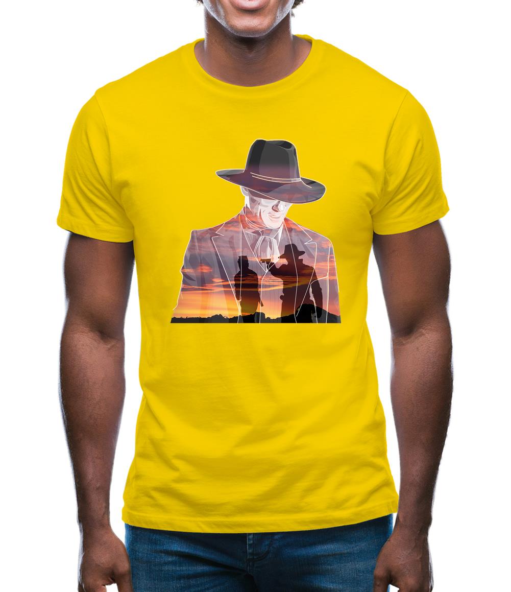 Man in Black Double Exposure Mens T-Shirt Man in Black Double Exposure Mens T-Shirt