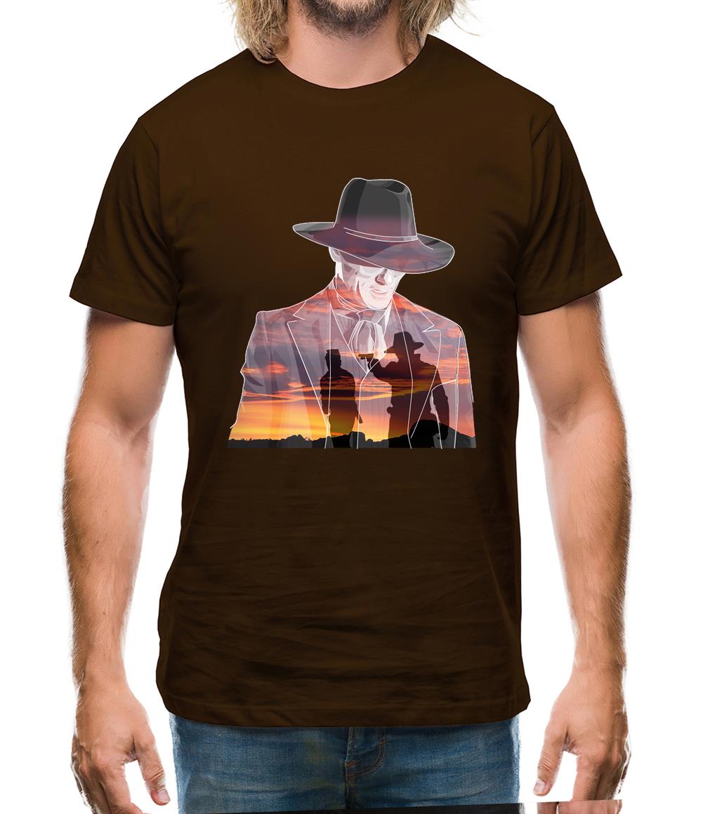 Man in Black Double Exposure Mens T-Shirt Man in Black Double Exposure Mens T-Shirt