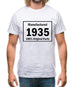 Manufactured 1935 - 100% Original Parts Mens T-Shirt Manufactured 1935 - 100% Original Parts Mens T-Shirt