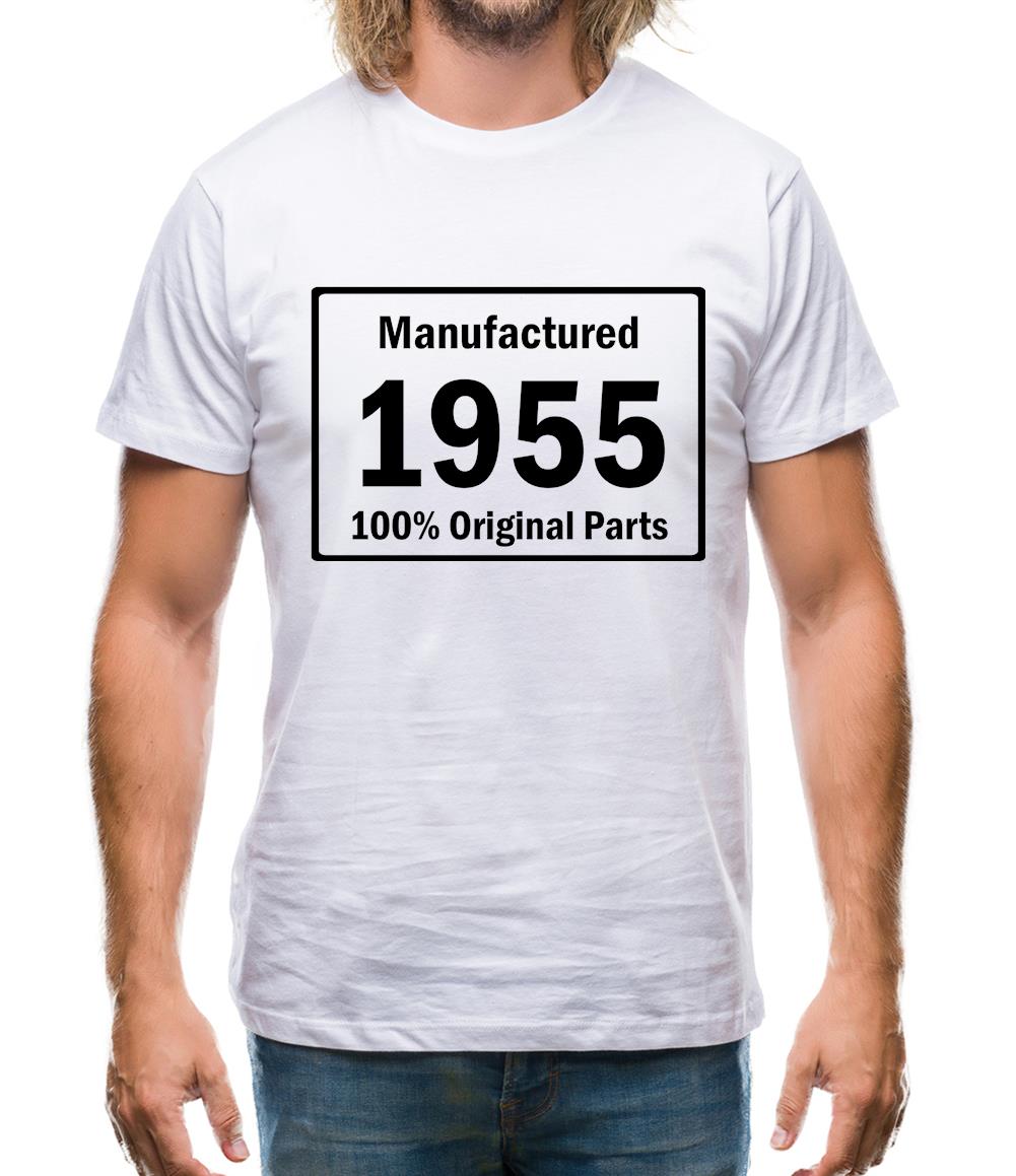 Manufactured 1955 - 100% Original Parts Mens T-Shirt Manufactured 1955 - 100% Original Parts Mens T-Shirt