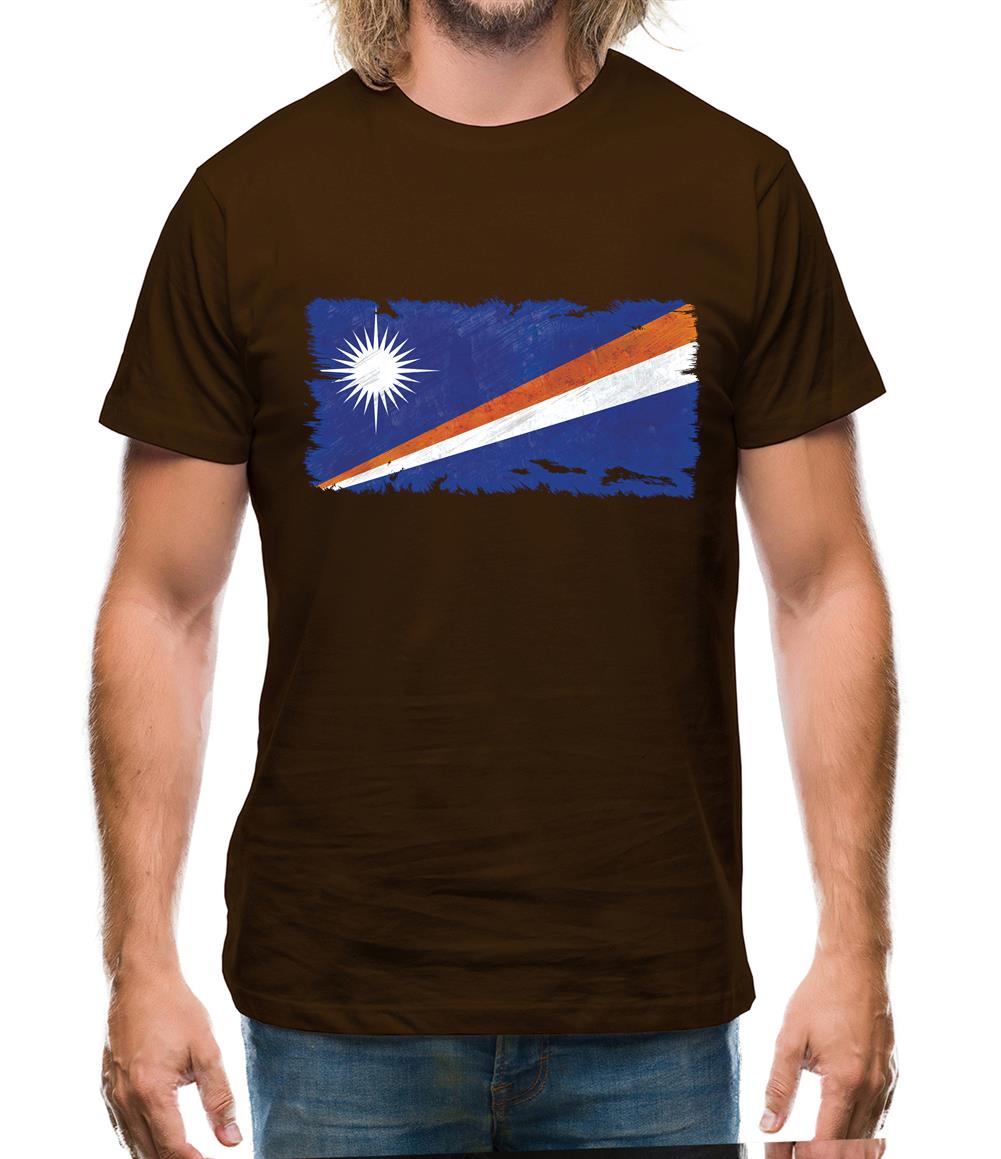 Marshall Islands Grunge Style Flag Mens T-Shirt Marshall Islands Grunge Style Flag Mens T-Shirt