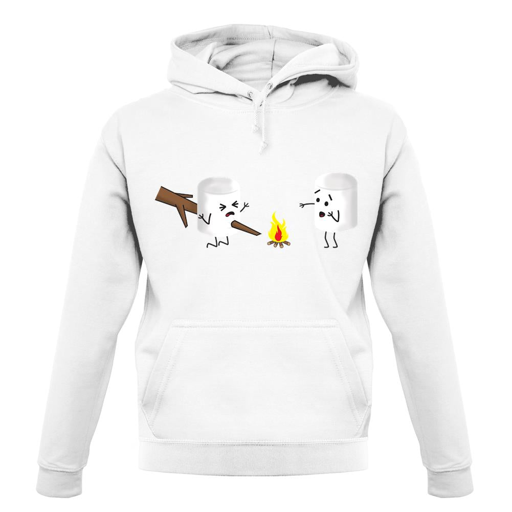 Marshmallow Horror Scene unisex hoodie Marshmallow Horror Scene unisex hoodie