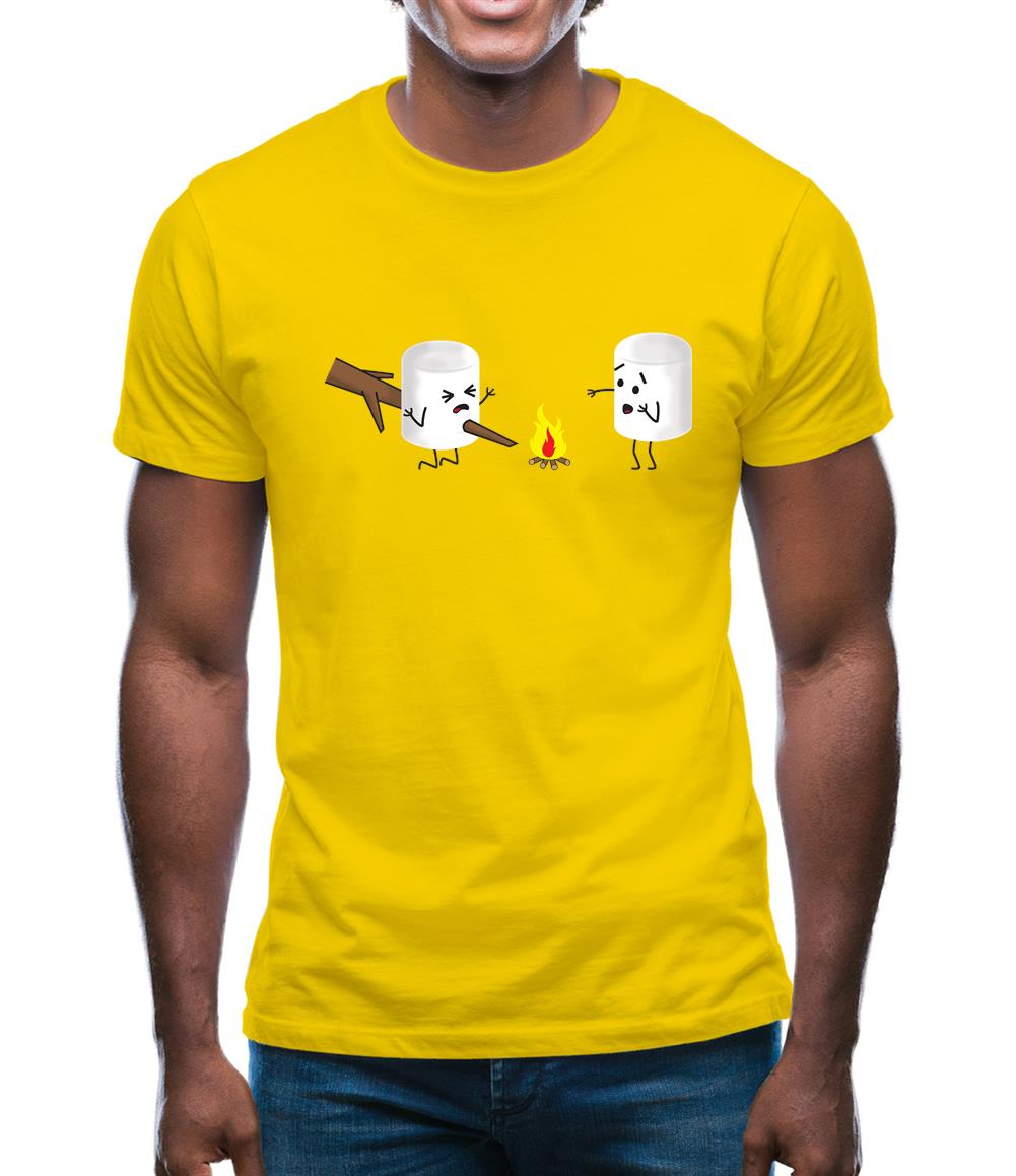 Marshmallow Horror Scene Mens T-Shirt Marshmallow Horror Scene Mens T-Shirt